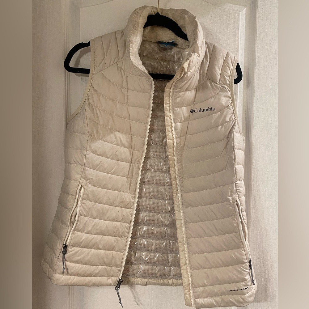White Columbia vest